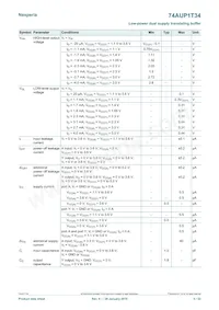 74AUP1T34GF Datasheet Pagina 5