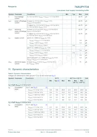 74AUP1T34GF數據表 頁面 8