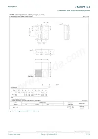 74AUP1T34GF數據表 頁面 17