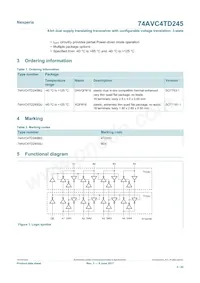 74AVC4TD245GU Datasheet Pagina 2