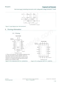 74AVC4TD245GU Datasheet Pagina 3