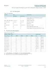 74AVC4TD245GU Datasheet Pagina 4