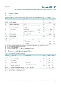 74AVC4TD245GU Datasheet Page 5