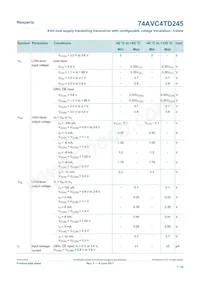 74AVC4TD245GU Datasheet Pagina 7