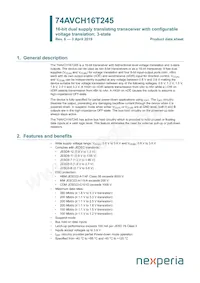 74AVCH16T245EV Datasheet Cover