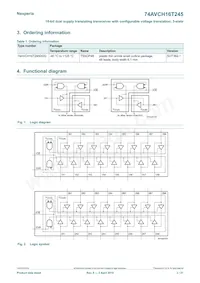 74AVCH16T245EV Datasheet Page 2