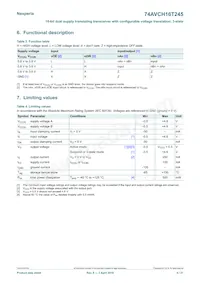 74AVCH16T245EV Datasheet Page 4