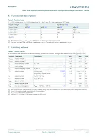 74AVCH16T245EV Datasheet Pagina 4