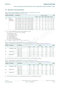 74AVCH16T245EV Datasheet Page 9