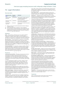 74AVCH16T245EV Datasheet Pagina 20