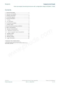 74AVCH16T245EV Datasheet Pagina 21