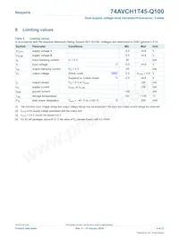 74AVCH1T45GM-Q100H Datenblatt Seite 4