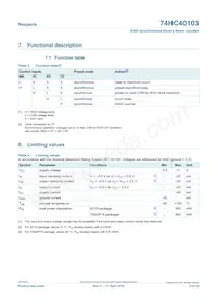 74HC40103PW Datasheet Pagina 6