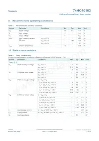 74HC40103PW Datasheet Pagina 7