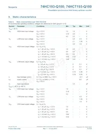 74HCT193D-Q100J Datasheet Pagina 9