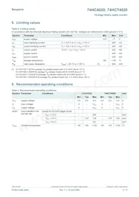 74HCT4020DB Datasheet Page 5