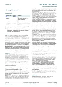 74HCT4020DB Datasheet Pagina 16