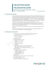 74LVCH2T45DC-Q100H Datasheet Copertura