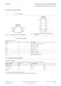 74LVCH2T45DC-Q100H Datenblatt Seite 3