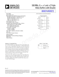 AD8074ARUZ-REEL7 Datasheet Cover