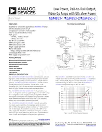 ADA4853-3YCPZ-R2 Datasheet Cover