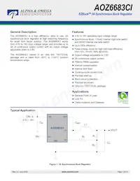 AOZ6683CI數據表 封面
