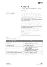 AS1382C-BWLT-AD Datasheet Copertura