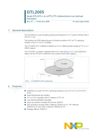 GTL2005PW/DG Datasheet Copertura