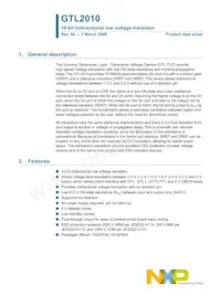 GTL2010PW/N Datasheet Copertura