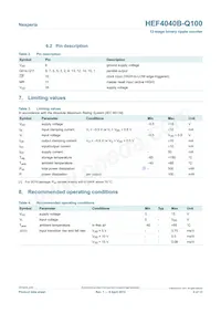 HEF4040BT-Q100J Datasheet Page 4