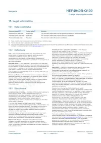 HEF4040BT-Q100J Datasheet Page 11