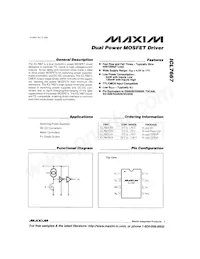 ICL7667CBA+T Datenblatt Cover