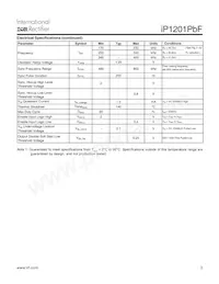 IP1201TRPBF數據表 頁面 3