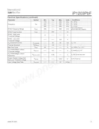 IP1203TRPBF數據表 頁面 3