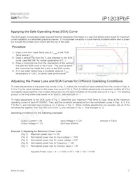 IP1203TRPBF數據表 頁面 7