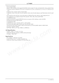 LC749000PT-8B15H Datasheet Pagina 2