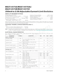 MAX14575ALETA+T Datasheet Page 2