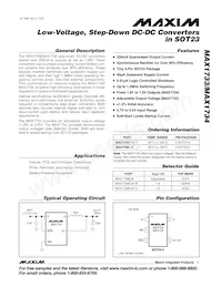 MAX1734EUK18+TGA8數據表 封面