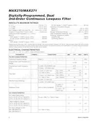 MAX270CWP+T Datasheet Pagina 2