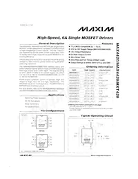 MAX4420CSA+TG11 Datasheet Cover