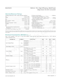 MAX5033BASA+CAU Datasheet Pagina 2