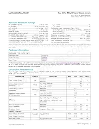 MAX5081ATE+TG24 Datasheet Pagina 2