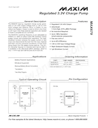 MAX679EUA+T數據表 封面