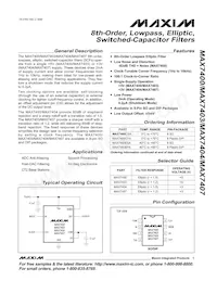 MAX7404CSA+T Datasheet Copertura