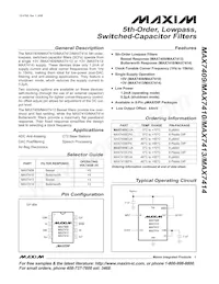 MAX7413CUA+T Datenblatt Cover