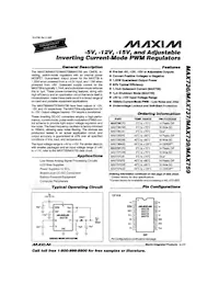 MAX759CWE+T Datasheet Cover