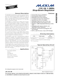 MAX8654ETX+T數據表 封面