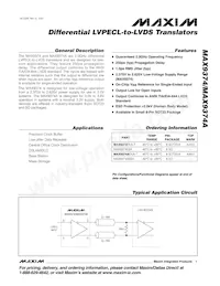 MAX9374AEKA/GG8 Datenblatt Cover