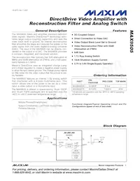 MAX9505EEE+T Datasheet Copertura