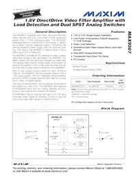 MAX9507ATE+T Datasheet Cover